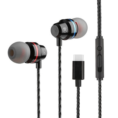 Type-C Wired In-ear Earphones Stereo Headphones with Mic for LeTV Le 2 Pro 
Type-C Wired In-ear Earphones Stereo Headphones with Mic for LeTV Le 2 Pro