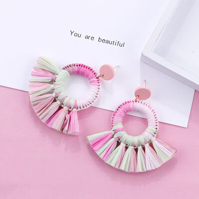Flashbuy Handmade Rattan Geometric Dangle Earrings For Women Rafite Earrings Exaggeration Simple Trend Fashion Jewelry Earrings
Flashbuy Handmade Rattan Geometric Dangle Earrings For Women Rafite Earrings Exaggeration Simple Trend Fashion Jewelry Earrings
