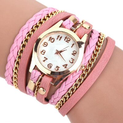 Luxury Vintage Leather Mujer Bracelet Watch Men Women Wristwatch Fashion Casual Analog Ladies Watches Relogio Weave Wrap Quartz Cl
Luxury Vintage Leather Mujer Bracelet Watch Men Women Wristwatch Fashion Casual Analog Ladies Watches Relogio Weave Wrap Quartz Cl