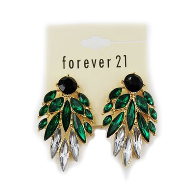 New Green Crystal Earrings Gold Color Pink Green Black Dangles Earrings For Women CZ Stone Brincos
New Green Crystal Earrings Gold Color Pink Green Black Dangles Earrings For Women CZ Stone Brincos