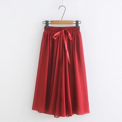 New Fashion Women Chiffon Wide Leg bow Pant Casual high waist Pant Summer Female Eastic Waist Thin Pants Trousers
New Fashion Women Chiffon Wide Leg bow Pant Casual high waist Pant Summer Female Eastic Waist Thin Pants Trousers