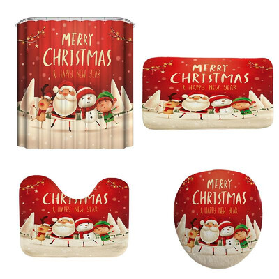 Christmas Snowman Santa Elk Pattern Bathroom Four-Piece 3D Digital Printing Multicolor Waterproof Bathroom Four-Piece
Christmas Snowman Santa Elk Pattern Bathroom Four-Piece 3D Digital Printing Multicolor Waterproof Bathroom Four-Piece