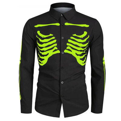 Toponeto Mens Autumn Fashion Casual Halloween Printed Long-sleeved Top Blouse Shirt
Toponeto Mens Autumn Fashion Casual Halloween Printed Long-sleeved Top Blouse Shirt