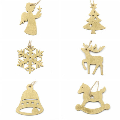 6Pcs Christmas Snowflakes Tree Elk Horse Bell Wooden Pendants Xmas Hanging Home Decor
6Pcs Christmas Snowflakes Tree Elk Horse Bell Wooden Pendants Xmas Hanging Home Decor