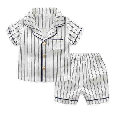 New Summer Children Pajamas Cotton Sleepwear Striped Baby Pajamas Set Girls Boys Underwear Kids Suits ShirtShorts 2pcs
New Summer Children Pajamas Cotton Sleepwear Striped Baby Pajamas Set Girls Boys Underwear Kids Suits ShirtShorts 2pcs