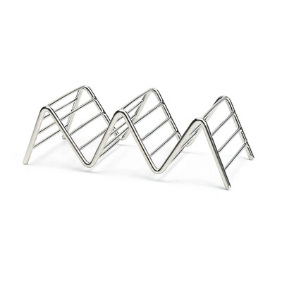 2 Pack - Stylish Stainless Steel Taco Holder Stand Taco Truck Tray Style Rack Holds Up to 3 Tacos Each
2 Pack - Stylish Stainless Steel Taco Holder Stand Taco Truck Tray Style Rack Holds Up to 3 Tacos Each