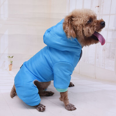 Warm Dog Hooded Jumpsuit Cotton Fleece 4-legged Windproof Pet Outfits For Autumn And Winter
Warm Dog Hooded Jumpsuit Cotton Fleece 4-legged Windproof Pet Outfits For Autumn And Winter