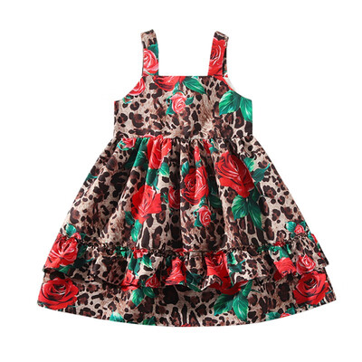 Summer Casual Fashion Baby Girl Sleeveless Leopard Flower Printing Princess Dress Kids Clothing
Summer Casual Fashion Baby Girl Sleeveless Leopard Flower Printing Princess Dress Kids Clothing