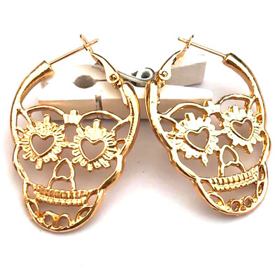 1Pair Steampunk Silver Color Skull Stud Earrings Vintage Retro Skeleton Piercing Ear Gothic Punk Jewelry
1Pair Steampunk Silver Color Skull Stud Earrings Vintage Retro Skeleton Piercing Ear Gothic Punk Jewelry
