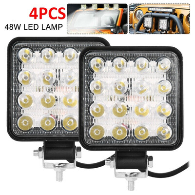 124PCS 48W Square LED Work Light 12V24V Light Lamp Led Fog Light Truck Light Driving Light Boat Lighting
124PCS 48W Square LED Work Light 12V24V Light Lamp Led Fog Light Truck Light Driving Light Boat Lighting