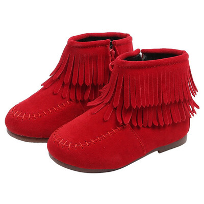 Autumn Winter Hot Sale Korean Baby Girls Tassels Martin Boots Solid Color CashmereRubber Childrens Shoes For 0-6 Years Kids
Autumn Winter Hot Sale Korean Baby Girls Tassels Martin Boots Solid Color CashmereRubber Childrens Shoes For 0-6 Years Kids