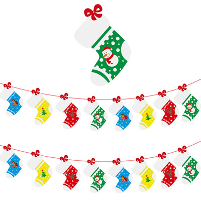 3M Length Merry Christmas Flag Home Party Decor Hanging Snowman Santa Claus Elk Sock Christmas Tree Banner Decor Supplies
3M Length Merry Christmas Flag Home Party Decor Hanging Snowman Santa Claus Elk Sock Christmas Tree Banner Decor Supplies