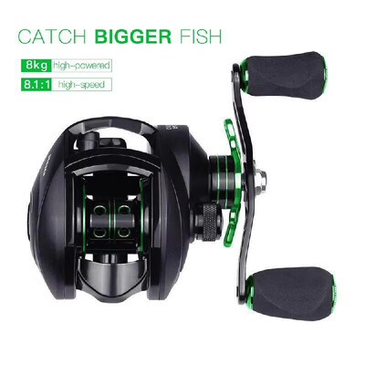 121 Ball Bearings Baitcasting Fishing Reel with 8KG Magnetic Braking Force 811 Gear Ratio Smooth CNC Metal Spool Left Right Fis
121 Ball Bearings Baitcasting Fishing Reel with 8KG Magnetic Braking Force 811 Gear Ratio Smooth CNC Metal Spool Left Right Fis