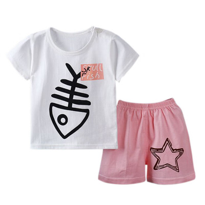 Summer Children Girl Clothing Set Cartoon Short-Sleeved Shirts Shorts Baby Boy Girl Suits New Explosions
Summer Children Girl Clothing Set Cartoon Short-Sleeved Shirts Shorts Baby Boy Girl Suits New Explosions