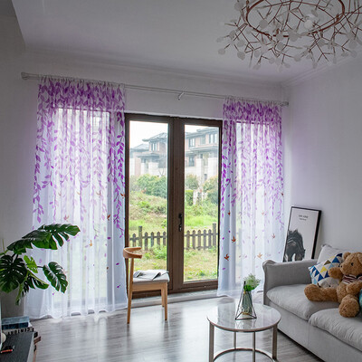 Toponeto Leaves Sheer Curtain Tulle Window Treatment Voile Drape Valance 1 Panel Fabric
Toponeto Leaves Sheer Curtain Tulle Window Treatment Voile Drape Valance 1 Panel Fabric