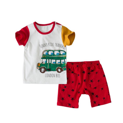 Baby Short Sleeve Suit Comfortable Breathable Cotton Baby Short T-shirt Suit Summer
Baby Short Sleeve Suit Comfortable Breathable Cotton Baby Short T-shirt Suit Summer