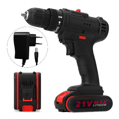21V Multifunctional Electric Impact Cordless Drill High-power Lithium Battery Wireless Rechargeable Hand Drills Home DIY Electric
21V Multifunctional Electric Impact Cordless Drill High-power Lithium Battery Wireless Rechargeable Hand Drills Home DIY Electric