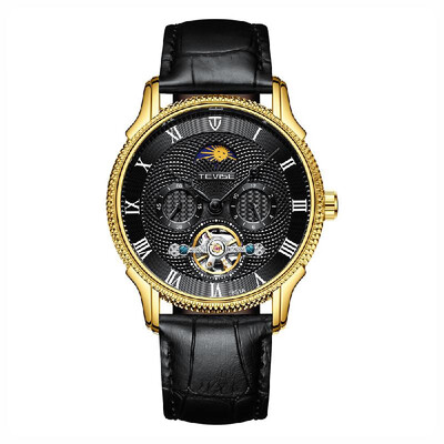 TEVISE T851A Business Men Mechanical Watch Moon Phase Second Hour Display Timer Three Sub-Dials Fashion Casual Stainless Steel Str
TEVISE T851A Business Men Mechanical Watch Moon Phase Second Hour Display Timer Three Sub-Dials Fashion Casual Stainless Steel Str