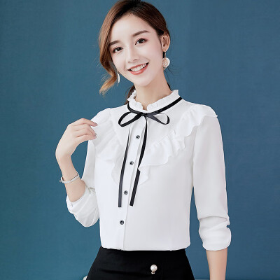 New Spring Autumn Tops Women Fashion Ladies Long Sleeve Shirts Casual Chiffon Blouse 2019 Work Wear Office Lady Blusas Femininas
New Spring Autumn Tops Women Fashion Ladies Long Sleeve Shirts Casual Chiffon Blouse 2019 Work Wear Office Lady Blusas Femininas