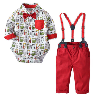 Childrens Clothing Set Boys British Gentlemen Clothes Set Spring Autumn New Long-sleeved RomperBib Pant 2pcs Suit 3M-3Y
Childrens Clothing Set Boys British Gentlemen Clothes Set Spring Autumn New Long-sleeved RomperBib Pant 2pcs Suit 3M-3Y