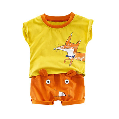 Toddler Baby Boys 2pcs Summer Outfits Cartoon FOX Print Short Sleeve T-shirt TopsShorts Casual Sets
Toddler Baby Boys 2pcs Summer Outfits Cartoon FOX Print Short Sleeve T-shirt TopsShorts Casual Sets