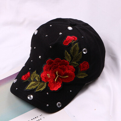Taobao explosions Korean Hat female personality stick drill casual Joker baseball cap flower lovers sun visor Cap tide
Taobao explosions Korean Hat female personality stick drill casual Joker baseball cap flower lovers sun visor Cap tide