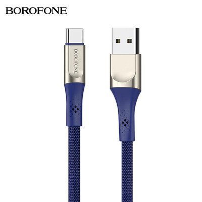 BOROFONE BU7 Type-C Charging Cable Data Transfer Cord Fast Cable Charging Cords Data Cable High Speed Cable Cords Durable Nylon Co
BOROFONE BU7 Type-C Charging Cable Data Transfer Cord Fast Cable Charging Cords Data Cable High Speed Cable Cords Durable Nylon Co