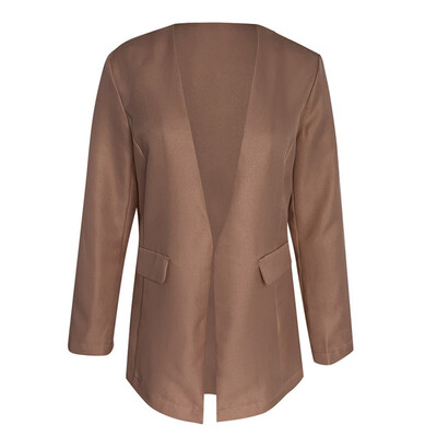 Blazer women Autumn elegant long sleeve OL coat outerwear pocket office Fashion Jacket casual Plus Size tops
Blazer women Autumn elegant long sleeve OL coat outerwear pocket office Fashion Jacket casual Plus Size tops