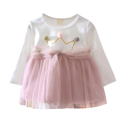 Spring Autumn Girls Dress 1Y-4Y Long Sleeve Crown Mesh Design Dress Casual Pageant Kids Toddler Baby Girl Princess Dresses
Spring Autumn Girls Dress 1Y-4Y Long Sleeve Crown Mesh Design Dress Casual Pageant Kids Toddler Baby Girl Princess Dresses