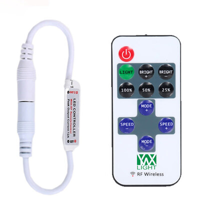 YWXLight Dimmer 11keys Mini Wireless RF LED Controller for LED Strip Light SMD 5050 3528 5630
YWXLight Dimmer 11keys Mini Wireless RF LED Controller for LED Strip Light SMD 5050 3528 5630