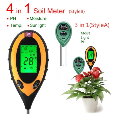 4-IN-1 Soil PH Meter Tester Kits Moisture Light&PH Test for Garden Farm Lawn Indoor & Outdoor
4-IN-1 Soil PH Meter Tester Kits Moisture Light&PH Test for Garden Farm Lawn Indoor & Outdoor