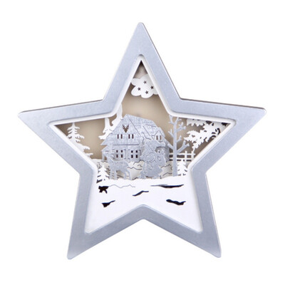 Wooden Star Shaped Lamp Christmas Ornament Holiday Home Decor Night Light Bedside Lamp
Wooden Star Shaped Lamp Christmas Ornament Holiday Home Decor Night Light Bedside Lamp