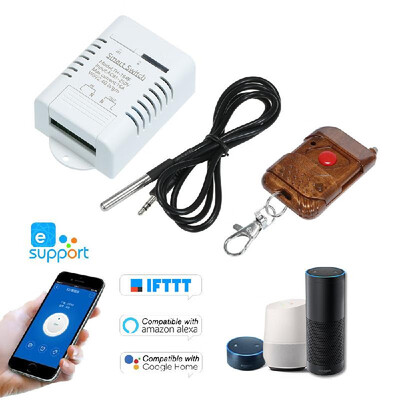 eWeLink TH-16 RF 433MHz Smart Wifi Switch 16A3500W Monitoring Temperature Wireless Home Automation Kit with Waterproof DS18B20 Te
eWeLink TH-16 RF 433MHz Smart Wifi Switch 16A3500W Monitoring Temperature Wireless Home Automation Kit with Waterproof DS18B20 Te