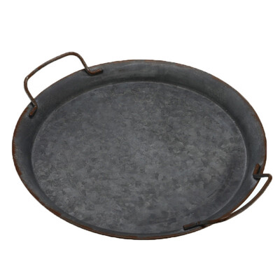 European Retro Round Plate With Handles Handcrafted Wrought Iron Vintage Storage Bread Tray for Home Decoration Garden Restauran
European Retro Round Plate With Handles Handcrafted Wrought Iron Vintage Storage Bread Tray for Home Decoration Garden Restauran