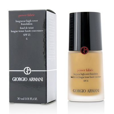 GIORGIO ARMANI - Power Fabric Longwear High Cover Foundation SPF 25 - 6 Medium Warm 30ml1oz
GIORGIO ARMANI - Power Fabric Longwear High Cover Foundation SPF 25 - 6 Medium Warm 30ml1oz