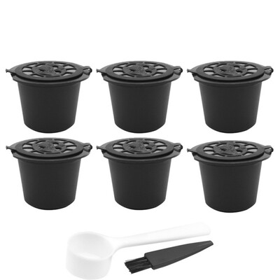 Reusable Coffee Capsule With Filter Lid Plastic Coffee Capsule Portable Black Coffee Capsule Set For Nestle
Reusable Coffee Capsule With Filter Lid Plastic Coffee Capsule Portable Black Coffee Capsule Set For Nestle