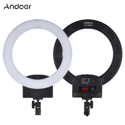 Andoer RL-560D 12inch LED Ring Light Bi-color 3200K-5600K Dimmable for DSLR Camera Smartphone Youtube Photo Self-portrait Video Sh
Andoer RL-560D 12inch LED Ring Light Bi-color 3200K-5600K Dimmable for DSLR Camera Smartphone Youtube Photo Self-portrait Video Sh