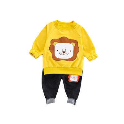 2Pcs Childrens Set Boys Clothing Kids Cartoon Lion Print Cotton Sweatshirt Tops Denim Pants Boys Sets
2Pcs Childrens Set Boys Clothing Kids Cartoon Lion Print Cotton Sweatshirt Tops Denim Pants Boys Sets