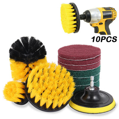 10PCS Drill Brush Scrub Pads Power Scrubber Cleaning Kit All Purpose Cleaner Scrubbing Cordless Drill for Cleaning Pool
10PCS Drill Brush Scrub Pads Power Scrubber Cleaning Kit All Purpose Cleaner Scrubbing Cordless Drill for Cleaning Pool