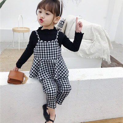 Children Set 1-7T Baby Girl Dress New Autumn Plaid Print Pants Cotton Long Sleeve T-shirt Round Collar Sling Vest Soft Three-pie
Children Set 1-7T Baby Girl Dress New Autumn Plaid Print Pants Cotton Long Sleeve T-shirt Round Collar Sling Vest Soft Three-pie