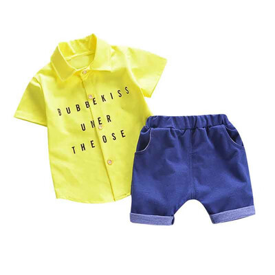 Summer Baby Boys Short Sleeve Letter Print Tops Blouse ShirtShorts Children Casual Outfits Sets Baby Boy Clothes
Summer Baby Boys Short Sleeve Letter Print Tops Blouse ShirtShorts Children Casual Outfits Sets Baby Boy Clothes