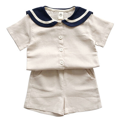 2Pcs Baby Boys Girls Set Summer Casual Navy Style Short Sleeve T-shirt Tops Pants Costume Set
2Pcs Baby Boys Girls Set Summer Casual Navy Style Short Sleeve T-shirt Tops Pants Costume Set