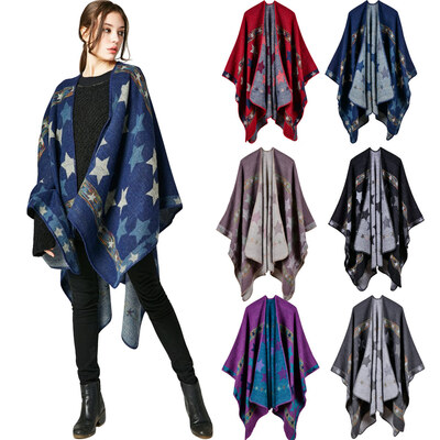 New Women Knitted Poncho Cape Star Oversized Cardigan Sweater Long Shawl Scarf Cashmere Pashmina
New Women Knitted Poncho Cape Star Oversized Cardigan Sweater Long Shawl Scarf Cashmere Pashmina
