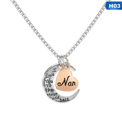 I Love You To The Moon And Back Mum Nana Nan Crescent Moon Necklace Pendant Family Birthday Mothers Day Gift
I Love You To The Moon And Back Mum Nana Nan Crescent Moon Necklace Pendant Family Birthday Mothers Day Gift
