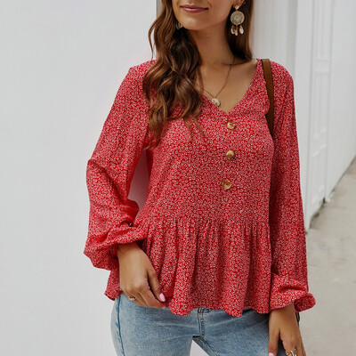 Tailored Women Fashion Floral Print Long Sleeve V-Neck Button Casual Top T-Shirts Blouse
Tailored Women Fashion Floral Print Long Sleeve V-Neck Button Casual Top T-Shirts Blouse