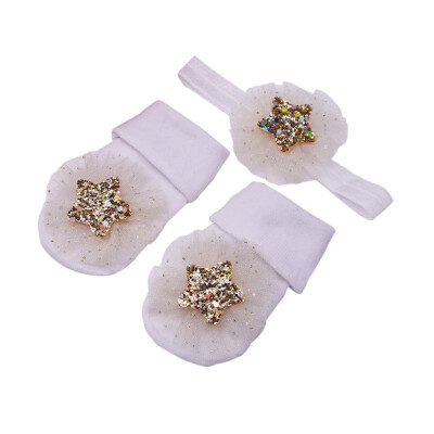 Baby Socks&Headband Set Lovely Sequin Flowers Decorated Anti-Slip Cotton Ankle Socks with Elastic Hair Band Set New
Baby Socks&Headband Set Lovely Sequin Flowers Decorated Anti-Slip Cotton Ankle Socks with Elastic Hair Band Set New