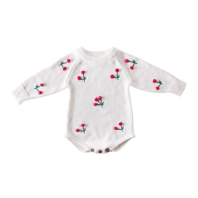 Baby Girl Romper Autumn Newborn Baby Romper Long Sleeve Knitted Baby Clothes Cotton Cherry Infant Baby Jumpsuit Girl Clothes
Baby Girl Romper Autumn Newborn Baby Romper Long Sleeve Knitted Baby Clothes Cotton Cherry Infant Baby Jumpsuit Girl Clothes