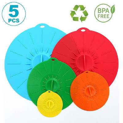 5pcs Silicone Stretch Cover Lid Microwave Cover BPA Free Various Sizes Cover for Pots Pans Bowls
5pcs Silicone Stretch Cover Lid Microwave Cover BPA Free Various Sizes Cover for Pots Pans Bowls