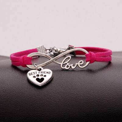 Fashion Simple Love Heart Dog Claw Pendant Weaving Bracelet Unisex Pair Hand Chain Jewelry Hot Gift
Fashion Simple Love Heart Dog Claw Pendant Weaving Bracelet Unisex Pair Hand Chain Jewelry Hot Gift