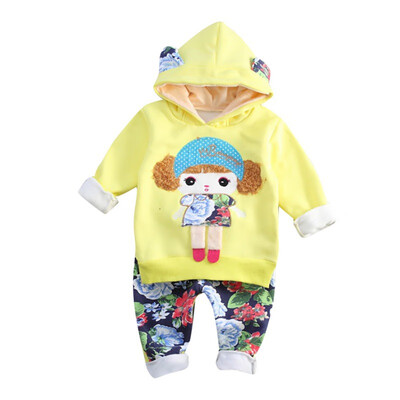 Baby Girls Long Sleeve Cartoon Print Autumn Hoodie Thicken Sweatshirt TopsFloral Pants Casual Costume Set
Baby Girls Long Sleeve Cartoon Print Autumn Hoodie Thicken Sweatshirt TopsFloral Pants Casual Costume Set